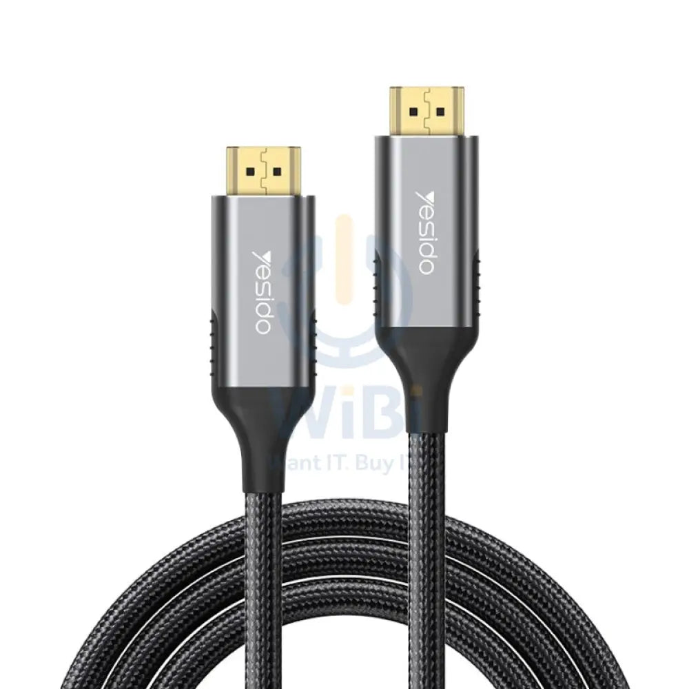Yesido HM11 Braided 8K Ultra HDTV Extension Cable - 1.8M / 240Hz / 48Gbps / HDMI - Black Accessories > Cables &