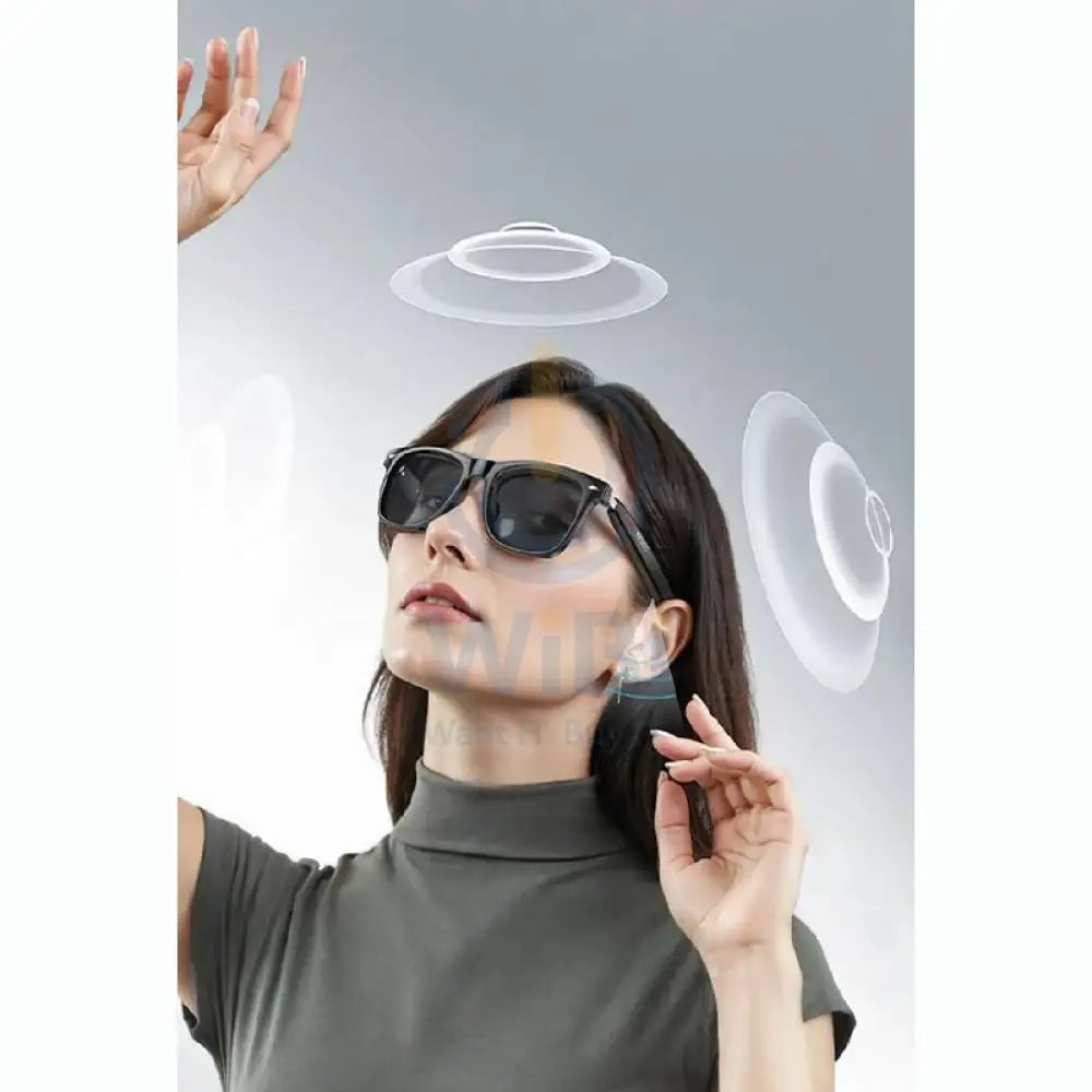 Yesido IO35 Smart Sunglasses with Built-in Speaker - Bluetooth / Black Accessories > Smart Devices