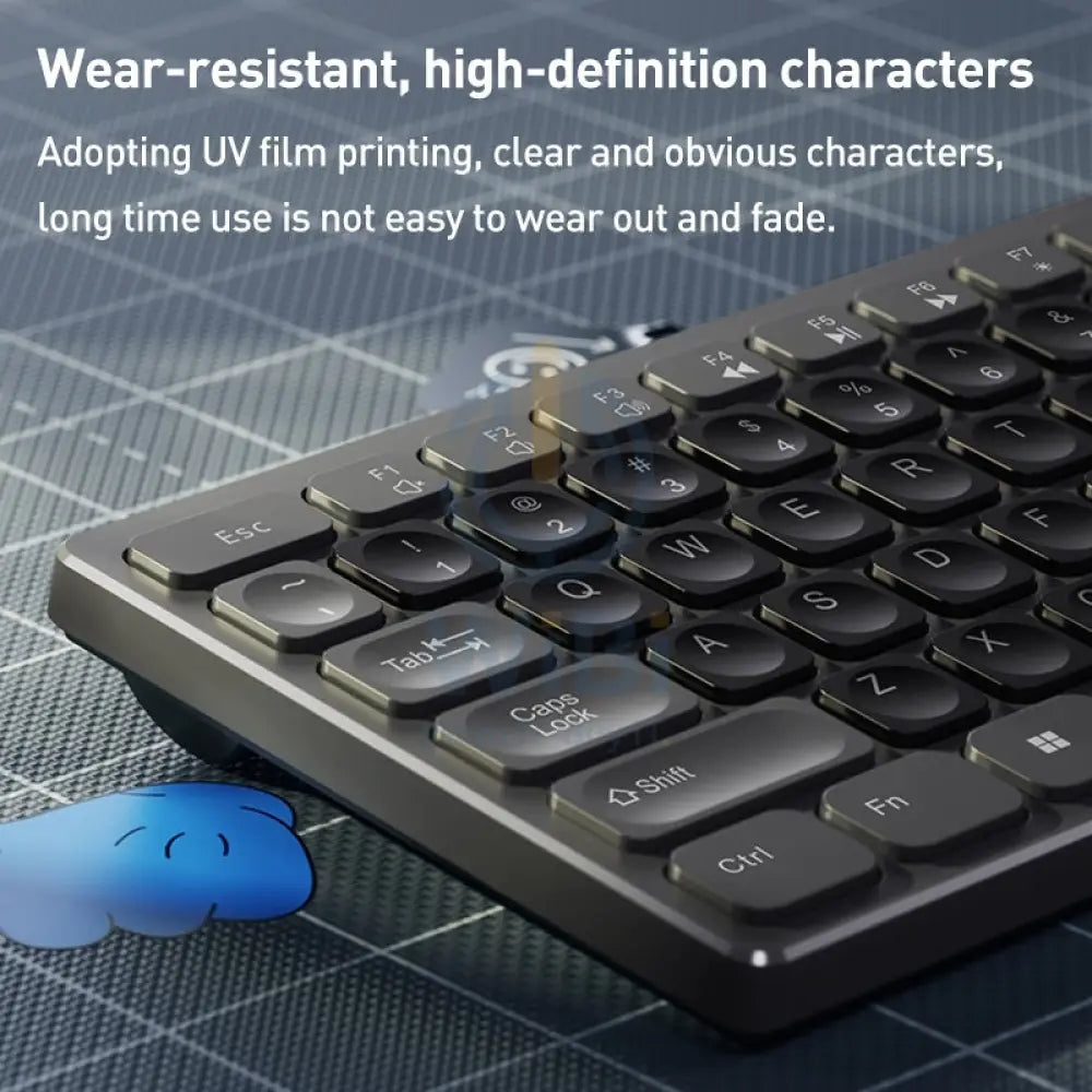 Yesido KB19 Wireless Keyboard And Mouse Set - 2.4G / 10M / 1200 dpi / Bluetooth - Blue Accessories > Keyboard & Mouse