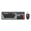 Yesido KB43 Wireless Keyboard And Mouse Set - 2.4G / 10M / Up to 1600 dpi / Arabic - Black Accessories > Keyboard &