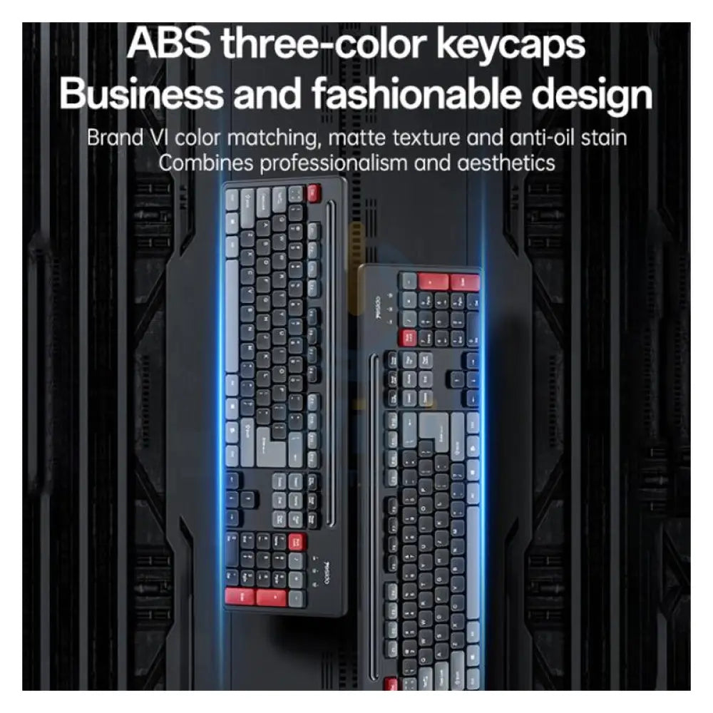 Yesido KB43 Wireless Keyboard And Mouse Set - 2.4G / 10M / Up to 1600 dpi / Arabic - Black Accessories > Keyboard &