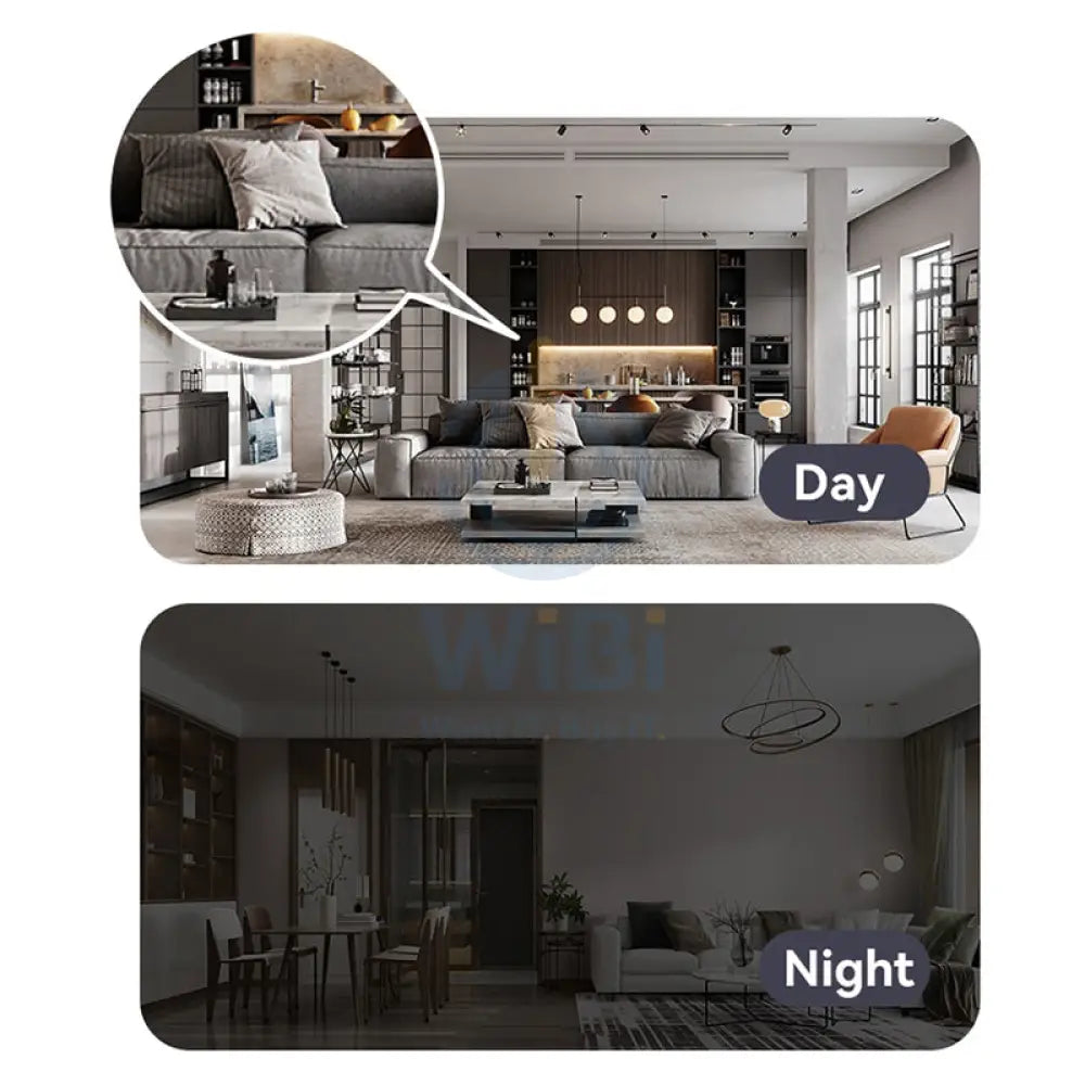 Yesido KM11 Smart Indoor HD Camera With Night Vision - 3MP / 2.4G / 1080 Full HD / WiFi - White Cameras > Security