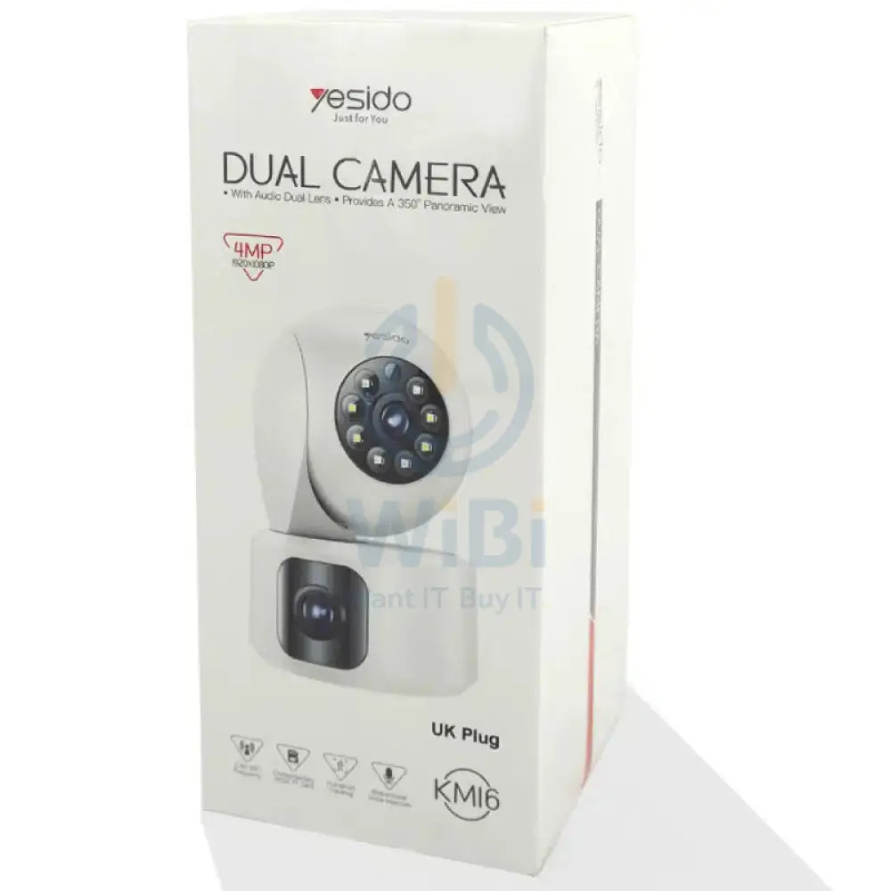 Yesido KM16 Dual 1080P Indoor Security Camera 2.4G / 1080p / Wireless / AI Tracking & Night Vision White Cameras >