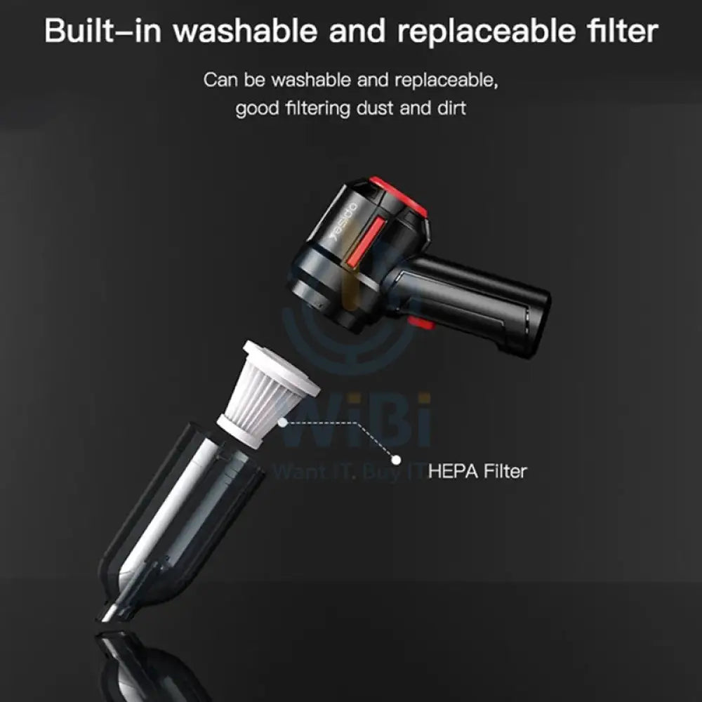 Yesido VC03 Handheld Car Vacuum Cleaner - 56W / 2000mAh - Black Accessories > Smart Devices