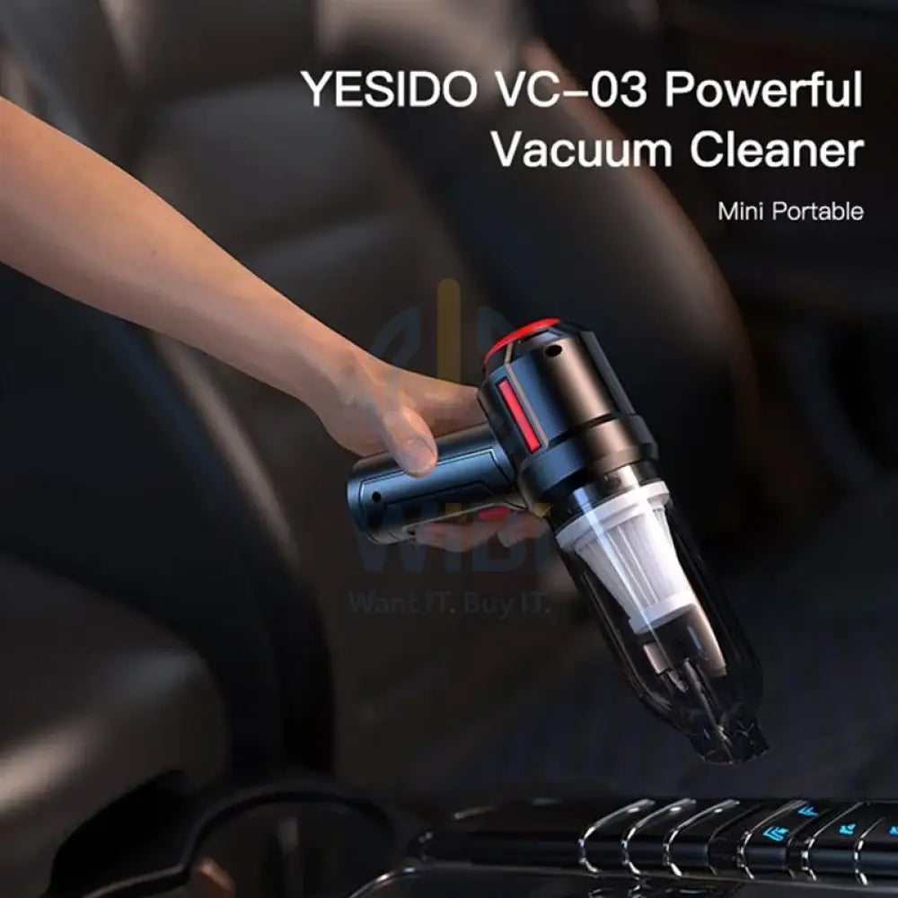 Yesido VC03 Handheld Car Vacuum Cleaner - 56W / 2000mAh - Black Accessories > Smart Devices
