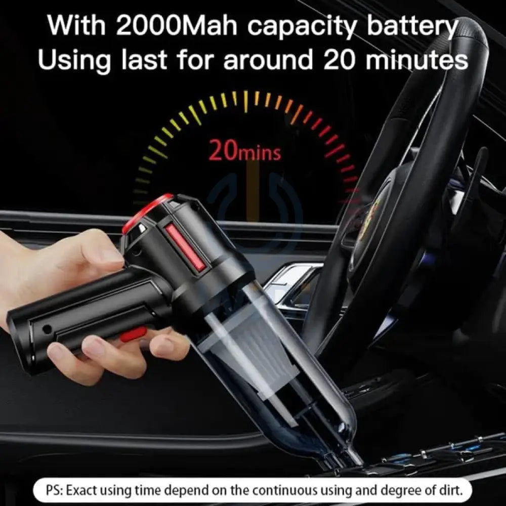 Yesido VC03 Mini Vacuum Cleaner High Power 4500Pa Cleaning Tool – Black Accessories > Smart Devices