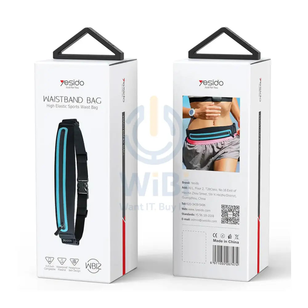 Yesido WB13 Outdoor Sports Running Cycling Waist Bag - Black Accessories > Bag