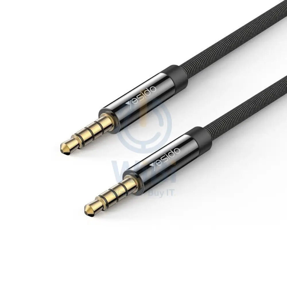 Yesido YAU-14 3.5mm AUX Audio Cable - 3.5mm / 1 Meter / Black