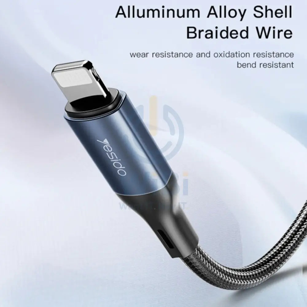 Yesido YAU35 Audio Cable Headphone Aux Converter - 3.5mm / 1M / AUX / Lightning - Black Accessories > Cables &