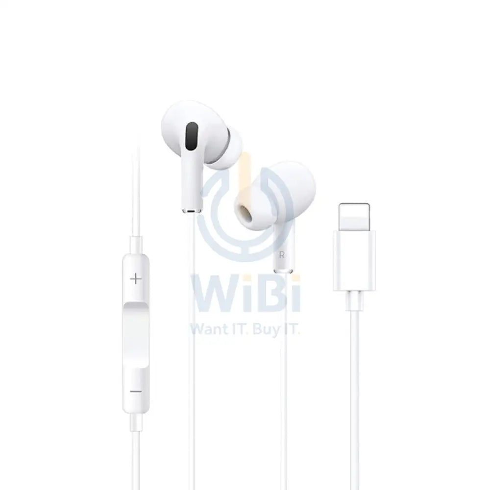 Yesido YH36 in-ear wired earphone - 1.2M / Lightning - White Accessories > Audio > Headphones