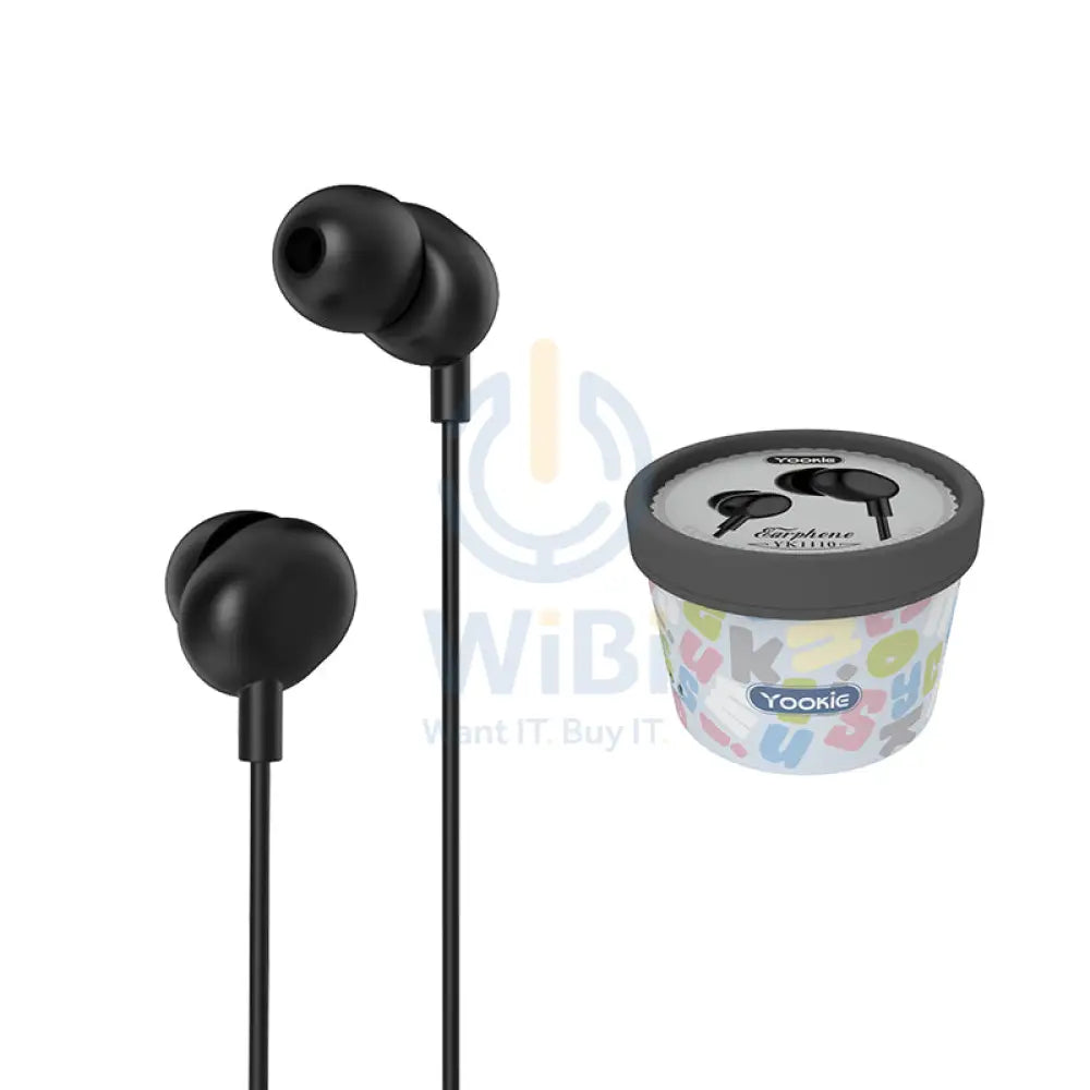 YOOKIE YK-1110 Wired Earphones - In-Ear / 1.2 Meters / Type-C / Black Accessories > Audio > Headphones