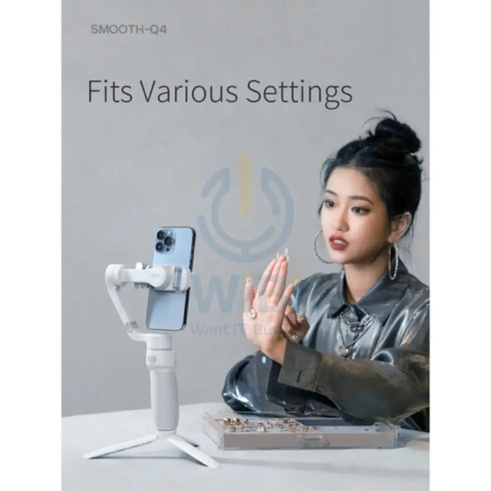 ZHIYUN Smooth-Q4 Smartphone Gimbal Stabilizer - 1200 mAh / USB-C Accessories > Cameras