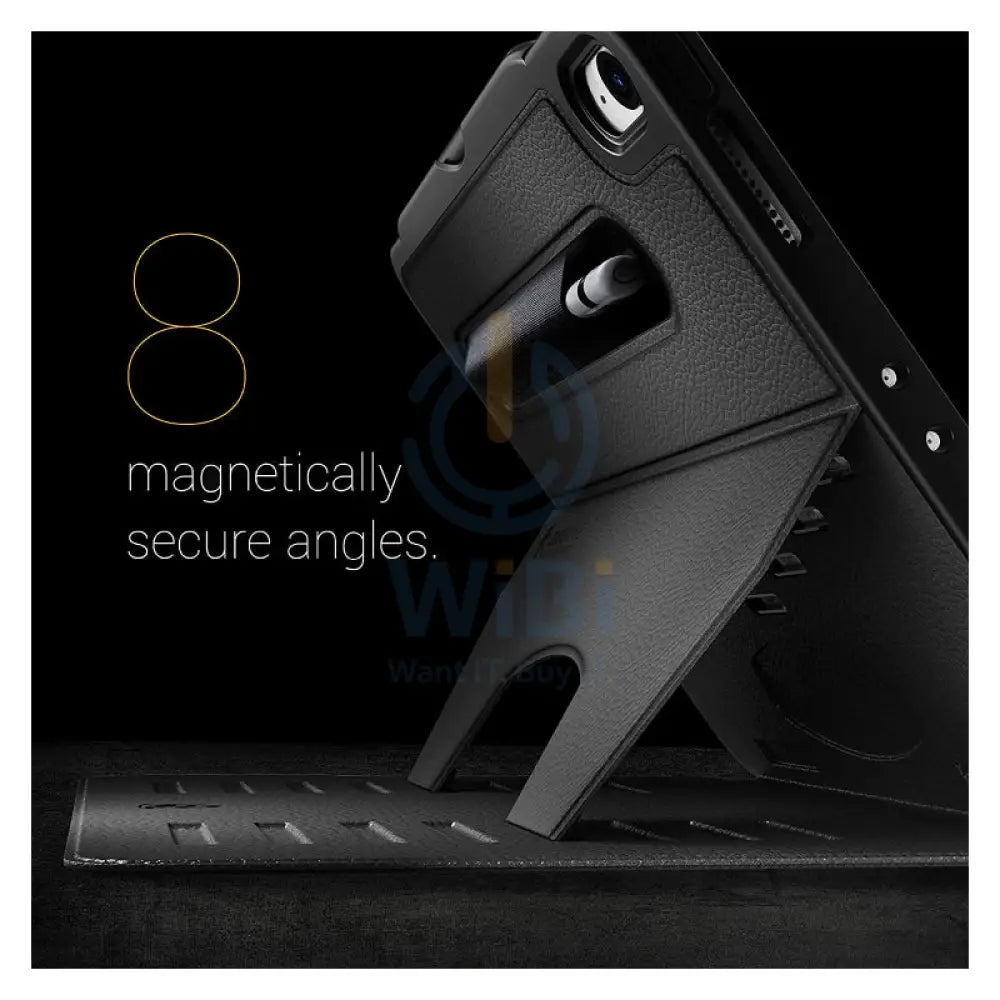 Bundle Offer - Zugu Alpha Case - iPad Air 11"/10.9" (2020-2025) / Black + Rain Design mStand Tablet Plus iPad Stand - Silver