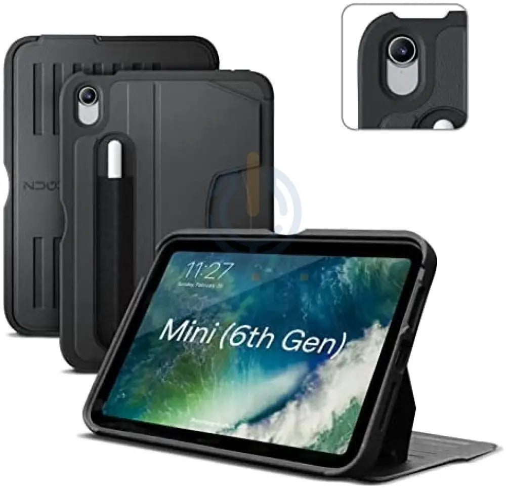 Zugu Case iPad mini 6th GEN - Black - Black Accessories > Mobiles & Tablets > Tablets > Covers & Cases